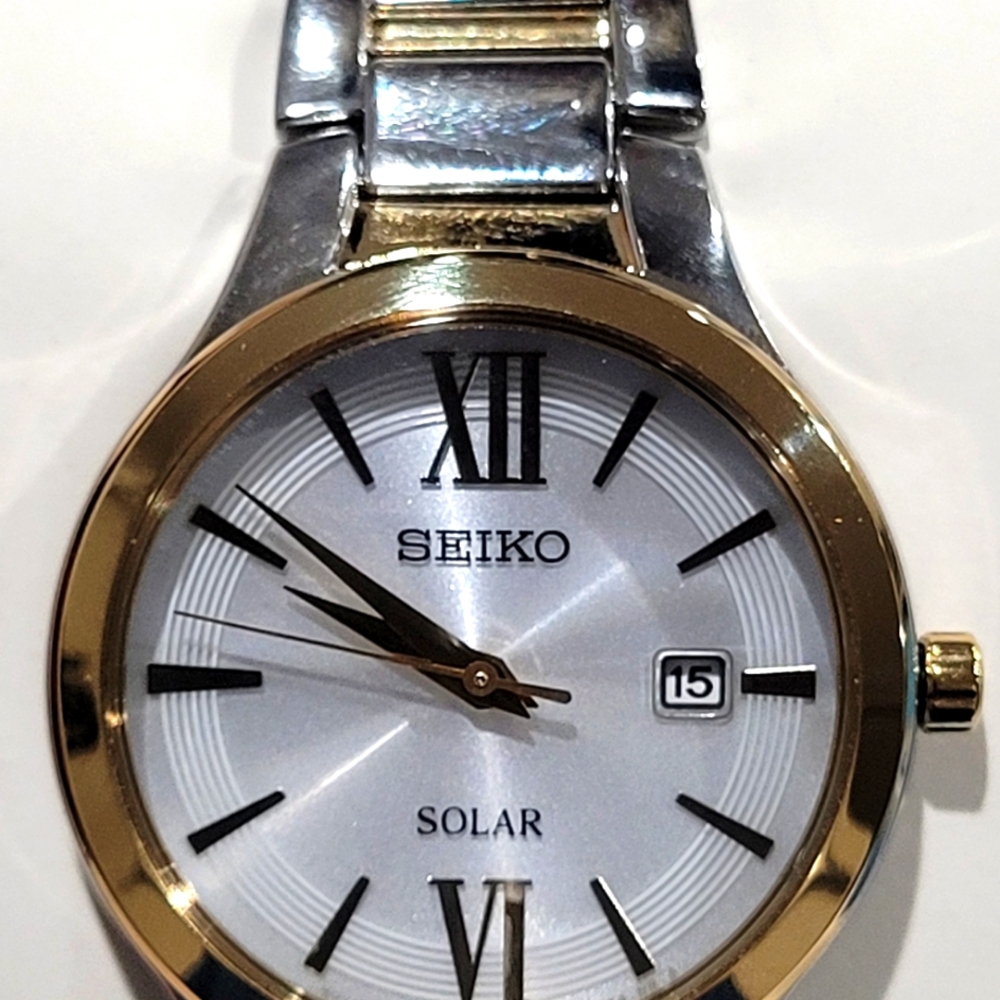 Seiko SUT210 Women's Silver Dial Two-Tone Stainles